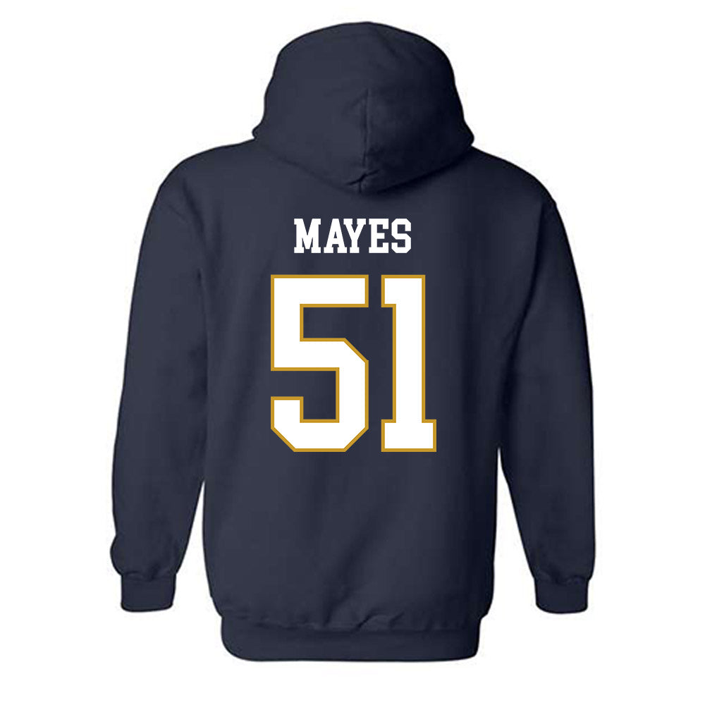 Notre Dame - NCAA Baseball : Justin Mayes - Classic Fashion Shersey Hooded Sweatshirt-1
