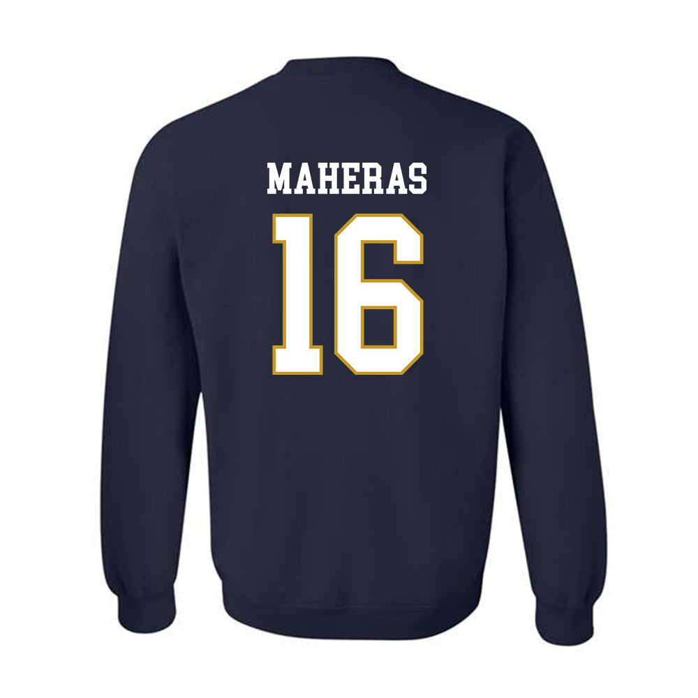 Notre Dame - NCAA Men's Lacrosse : Will Maheras - Classic Fashion Shersey Crewneck Sweatshirt-1