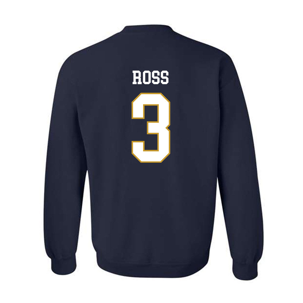 Notre Dame - NCAA Women's Volleyball : Avery Ross - Classic Fashion Shersey Crewneck Sweatshirt