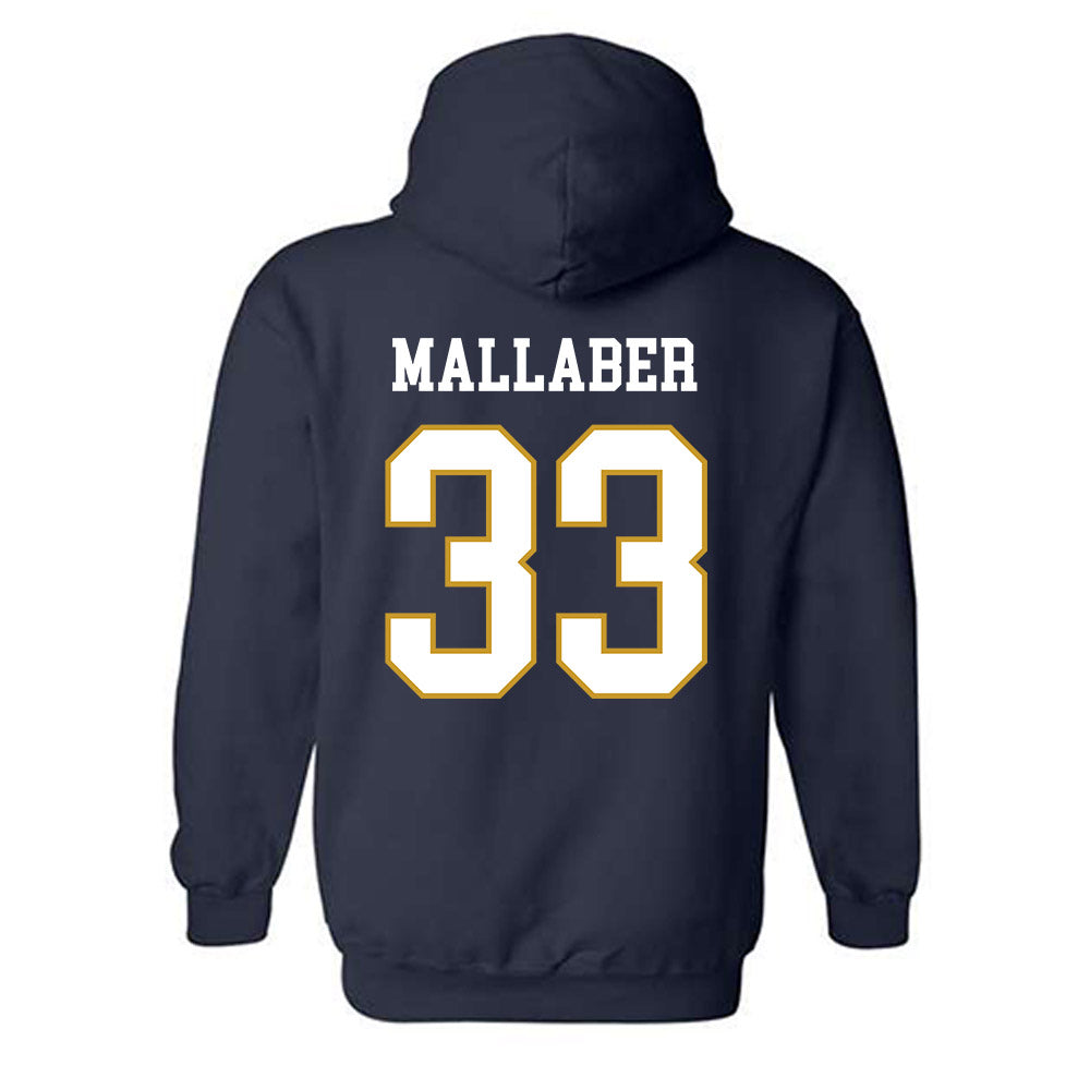 Notre Dame - NCAA Women's Lacrosse : Katie Mallaber - Classic Fashion Shersey Hooded Sweatshirt-1