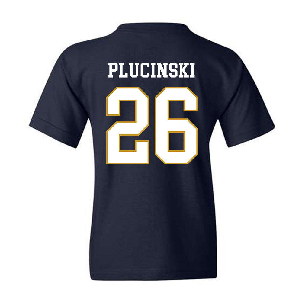 Notre Dame - NCAA Men's Ice Hockey : Zach Plucinski - Classic Fashion Shersey Youth T-Shirt