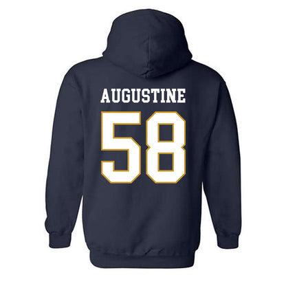 Notre Dame - NCAA Football : Matty Augustine - Classic Fashion Shersey Hooded Sweatshirt-1
