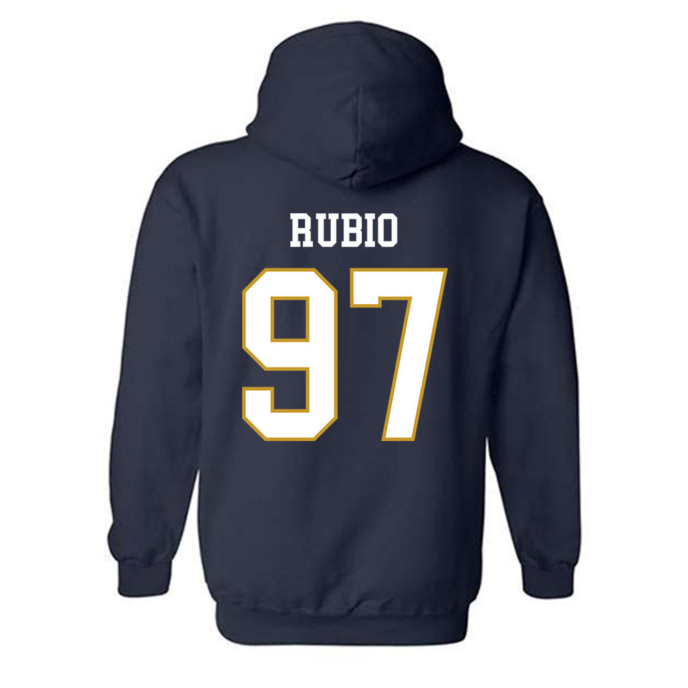 Notre Dame - NCAA Football : Gabriel Rubio - Classic Fashion Shersey Hooded Sweatshirt-1