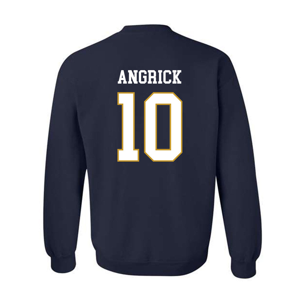 Notre Dame - NCAA Men's Lacrosse : Will Angrick - Classic Fashion Shersey Crewneck Sweatshirt-1