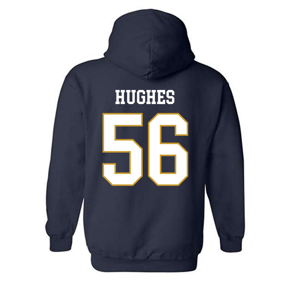 Notre Dame - NCAA Football : Elijah Hughes - Classic Fashion Shersey Hooded Sweatshirt-1