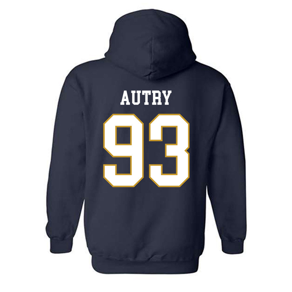 Notre Dame - NCAA Football : Quentin Autry - Classic Fashion Shersey Hooded Sweatshirt