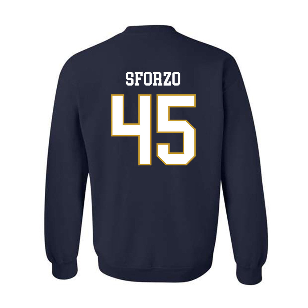Notre Dame - NCAA Men's Lacrosse : Ryan Sforzo - Classic Fashion Shersey Crewneck Sweatshirt-1