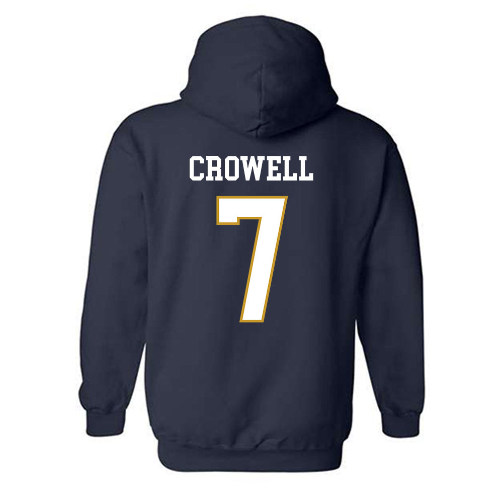 Notre Dame - NCAA Baseball : Caden Crowell - Classic Fashion Shersey Hooded Sweatshirt-1