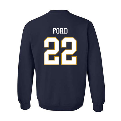 Notre Dame - NCAA Football : Devyn Ford - Classic Fashion Shersey Crewneck Sweatshirt-1