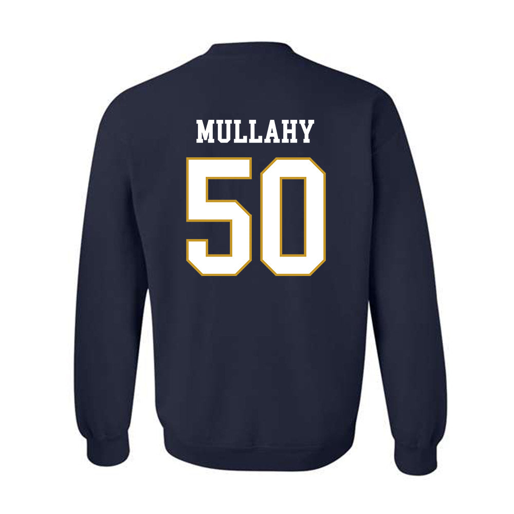 Notre Dame - NCAA Men's Lacrosse : Brendan Mullahy - Classic Fashion Shersey Crewneck Sweatshirt-1