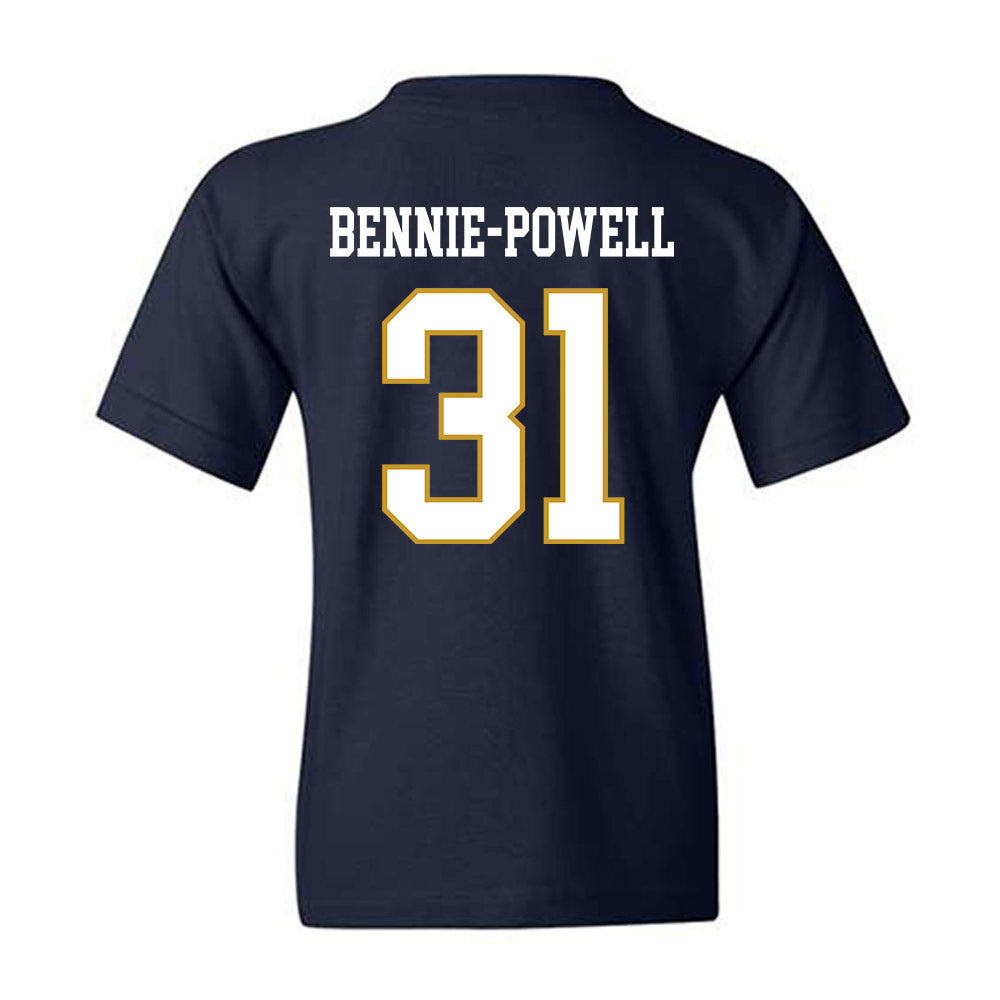Notre Dame - NCAA Football : Taebron Bennie-Powell - Classic Fashion Shersey Youth T-Shirt-1