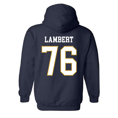 Notre Dame - NCAA Football : Guerby Lambert - Classic Fashion Shersey Hooded Sweatshirt-1
