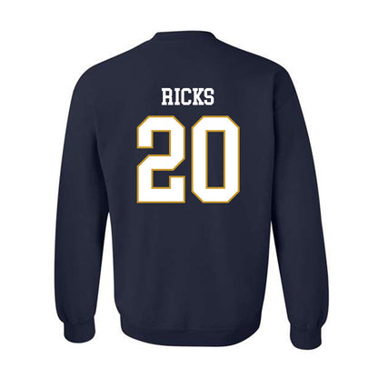 Notre Dame - NCAA Baseball : Caleb Ricks - Classic Fashion Shersey Crewneck Sweatshirt-1