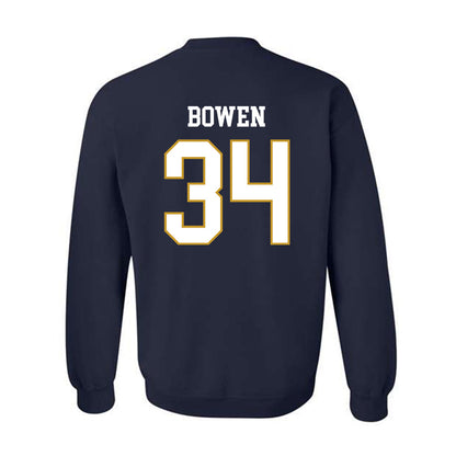 Notre Dame - NCAA Football : Drayk Bowen - Classic Fashion Shersey Crewneck Sweatshirt-1