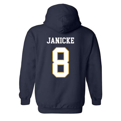 Notre Dame - NCAA Men's Ice Hockey : Justin Janicke - Classic Fashion Shersey Hooded Sweatshirt