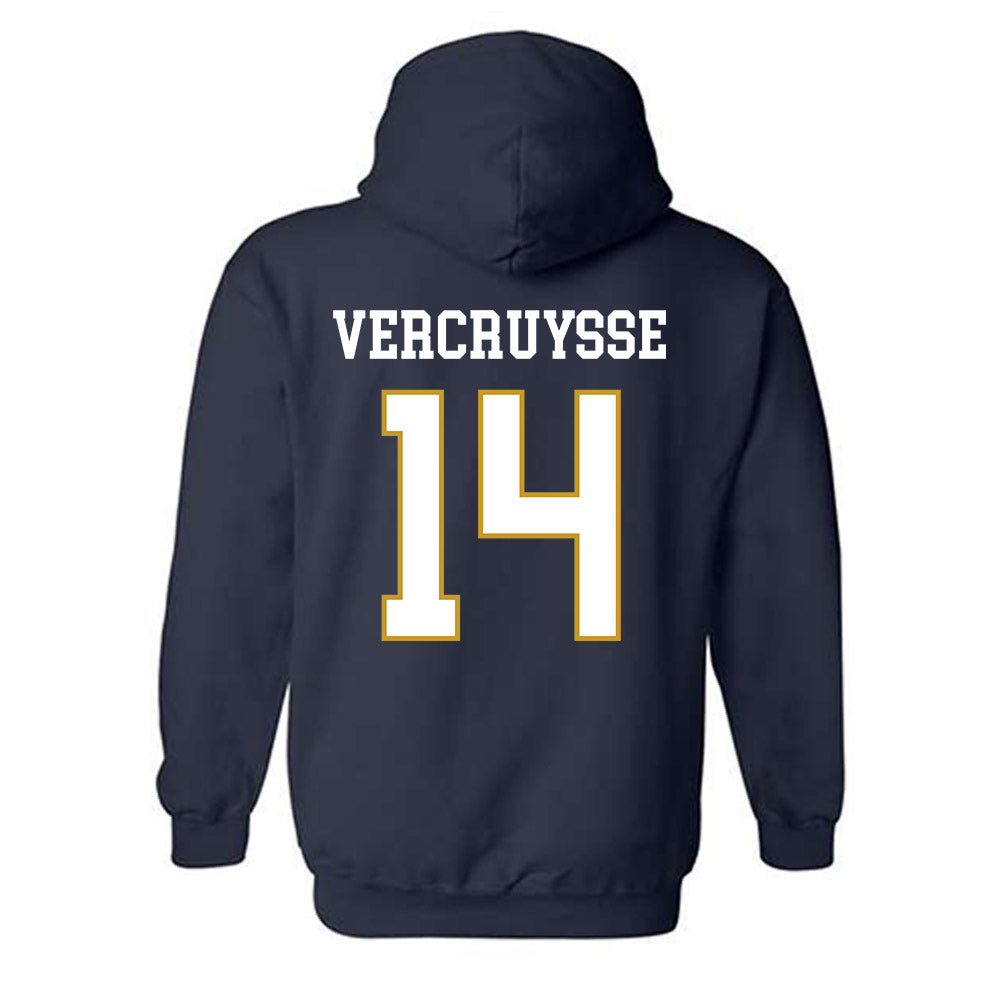 Notre Dame - NCAA Baseball : Charlie Vercruysse - Classic Fashion Shersey Hooded Sweatshirt