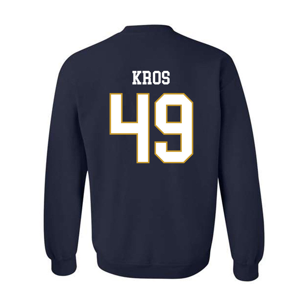 Notre Dame - NCAA Football : Andrew Kros - Classic Fashion Shersey Crewneck Sweatshirt-1