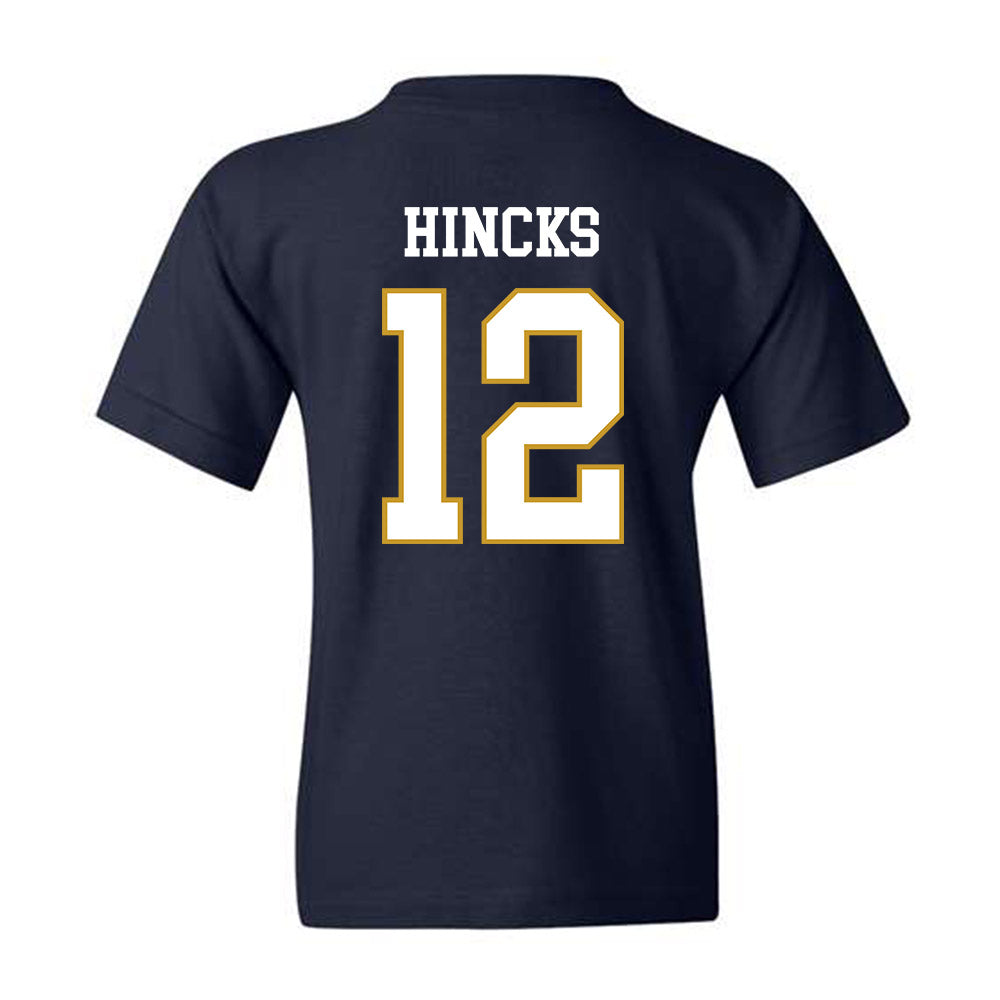 Notre Dame - NCAA Baseball : Connor Hincks - Classic Fashion Shersey Youth T-Shirt