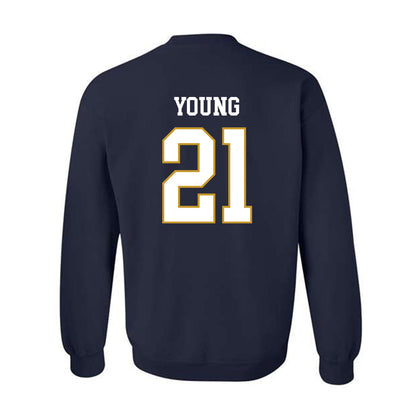 Notre Dame - NCAA Football : Kedren Young - Classic Fashion Shersey Crewneck Sweatshirt-1
