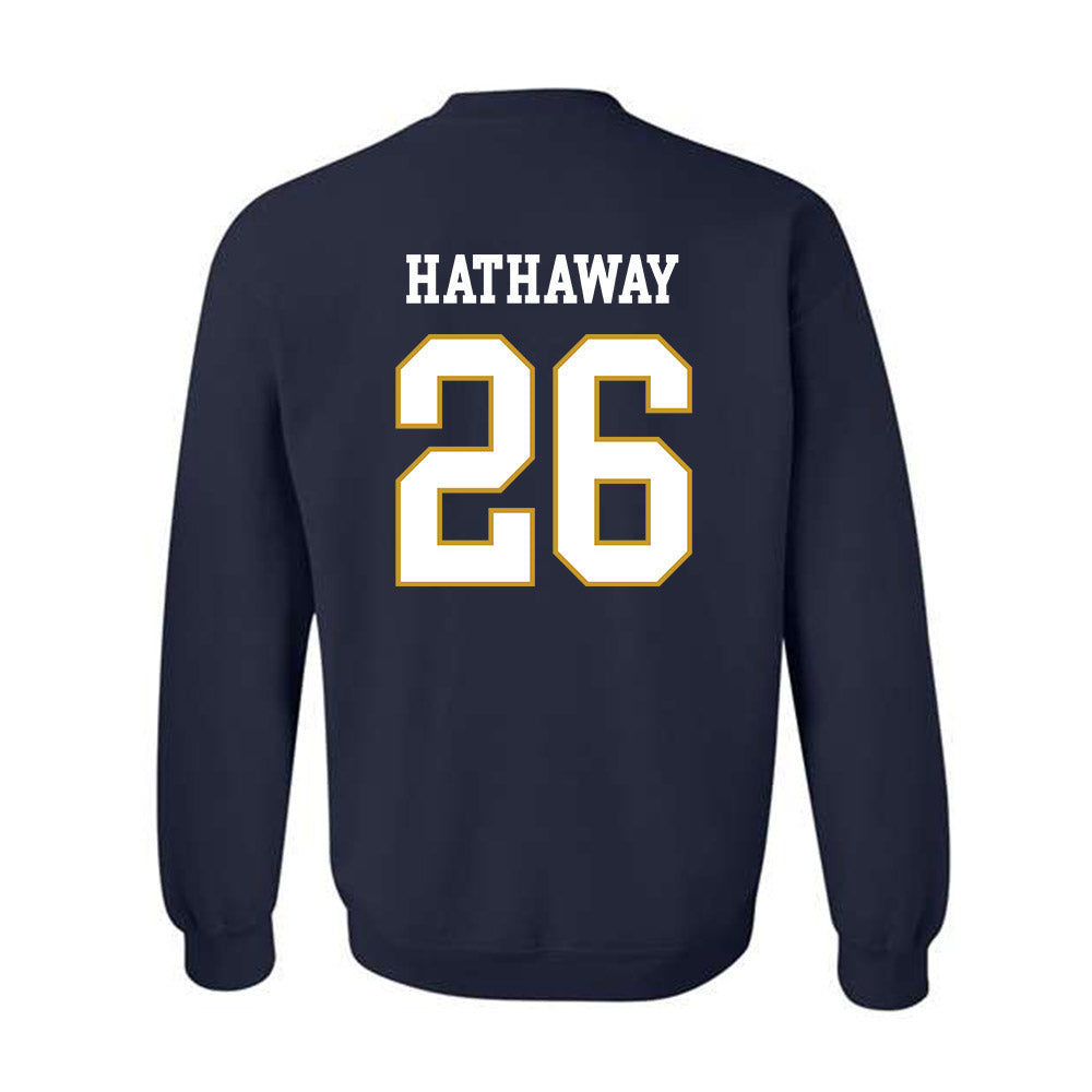  - NCAA Women's Soccer : Melinda Hathaway - Classic Fashion Shersey Crewneck Sweatshirt-1