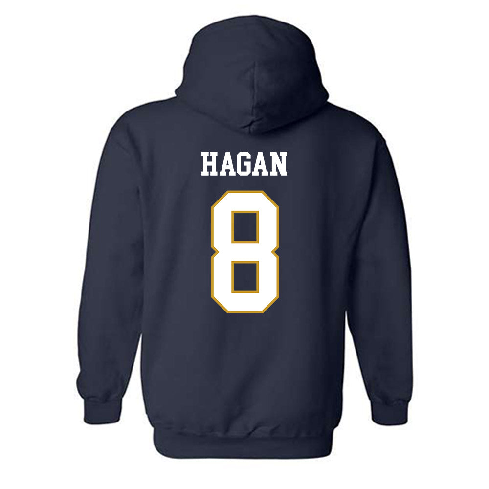 Notre Dame - NCAA Softball : Lily Hagan - Classic Fashion Shersey Hooded Sweatshirt-1