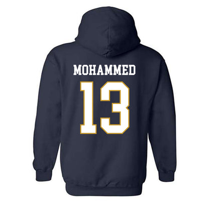 Notre Dame - NCAA Men's Basketball : Sir Mohammed - Classic Fashion Shersey Hooded Sweatshirt-1