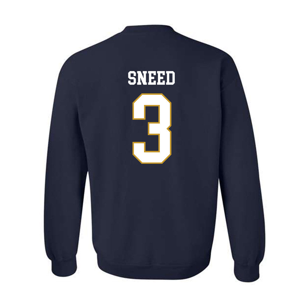 Notre Dame - NCAA Football : Jaylen Sneed - Classic Fashion Shersey Crewneck Sweatshirt-1