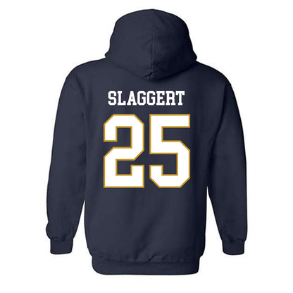Notre Dame - NCAA Men's Ice Hockey : Carter Slaggert - Classic Fashion Shersey Hooded Sweatshirt-1