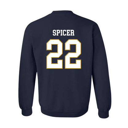 Notre Dame - NCAA Men's Soccer : Nolan Spicer - Classic Fashion Shersey Crewneck Sweatshirt-1