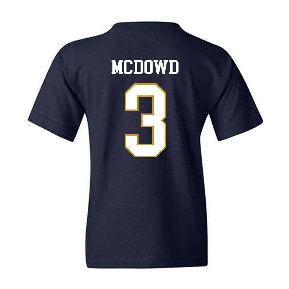 Notre Dame - NCAA Men's Soccer : Sean McDowd - Classic Fashion Shersey Youth T-Shirt-1
