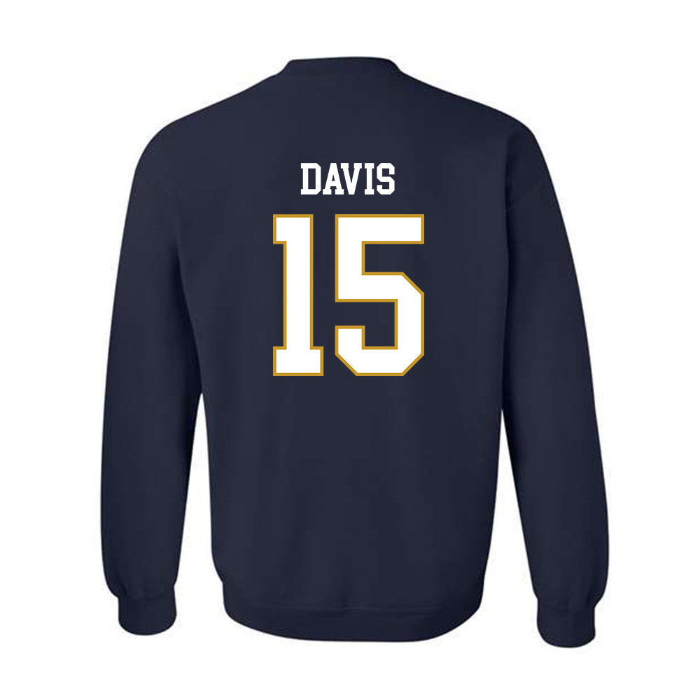 Notre Dame - NCAA Men's Lacrosse : Anderson Davis - Classic Fashion Shersey Crewneck Sweatshirt-1