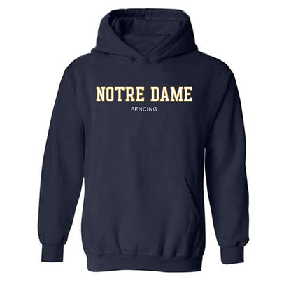 Notre Dame - NCAA Women's Fencing : Ryanne Leslie - Classic Fashion Shersey Hooded Sweatshirt