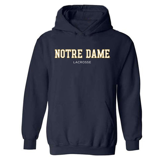 Notre Dame - NCAA Men's Lacrosse : Luke Crowe - Classic Fashion Shersey Hooded Sweatshirt