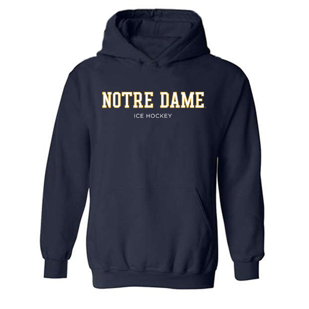 Notre Dame - NCAA Men's Ice Hockey : Zach Plucinski - Classic Fashion Shersey Hooded Sweatshirt