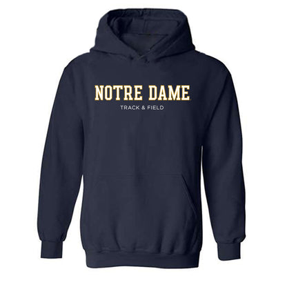 Notre Dame - NCAA Men's Track & Field : Talon Beichler - Classic Fashion Shersey Hooded Sweatshirt-0