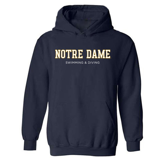 Notre Dame - NCAA Men's Swimming & Diving : Min-Gyo Jang - Classic Fashion Shersey Hooded Sweatshirt-0