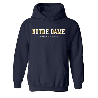 Notre Dame - NCAA Men's Swimming & Diving : Hrvoje Tomic - Classic Fashion Shersey Hooded Sweatshirt