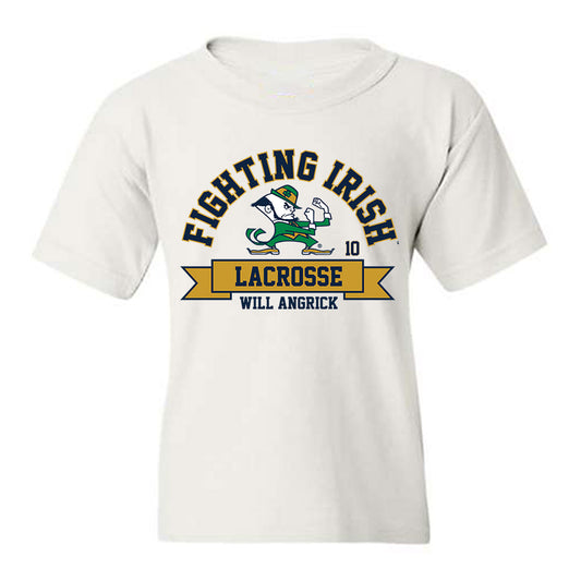 Notre Dame - NCAA Men's Lacrosse : Will Angrick - Classic Fashion Shersey Youth T-Shirt-0