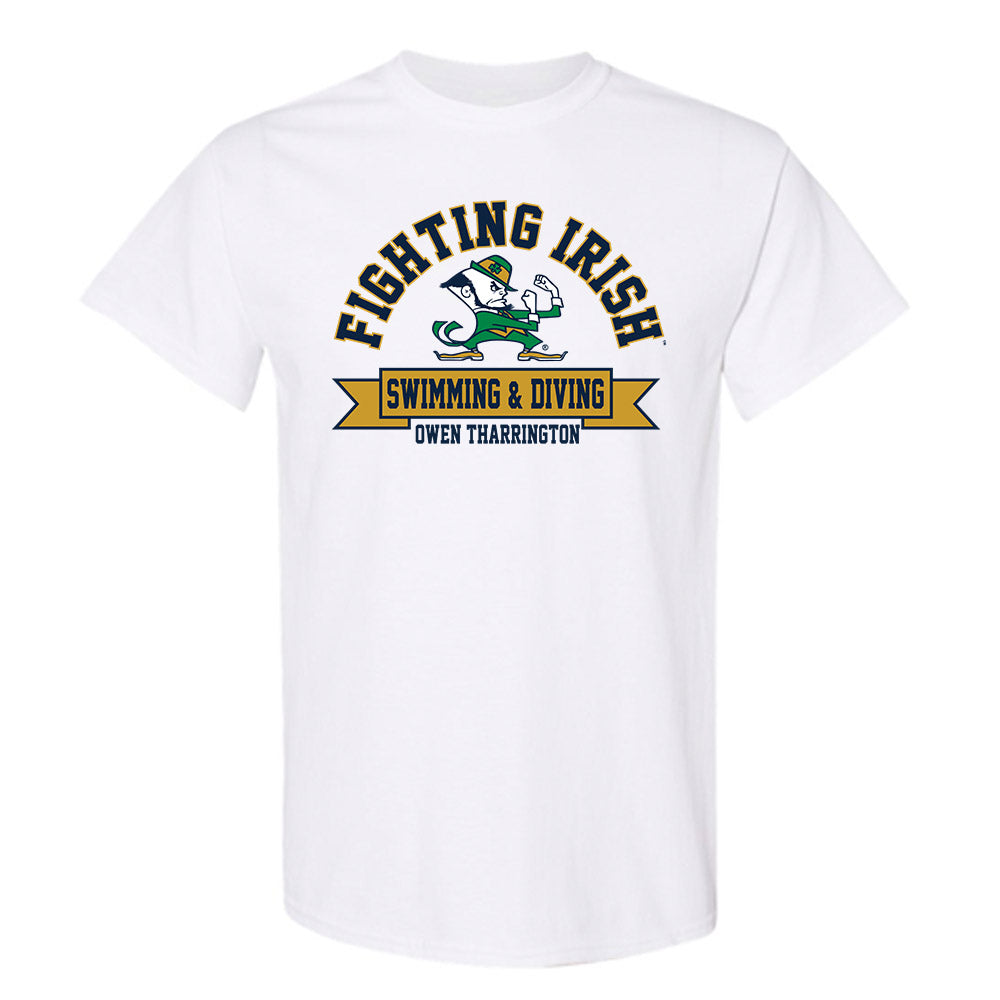 Notre Dame - NCAA Men's Swimming & Diving : Owen Tharrington - Classic Fashion Shersey T-Shirt-0