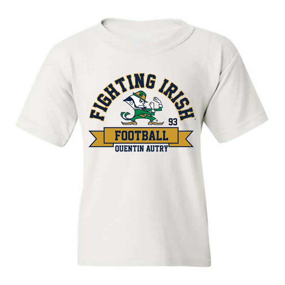 Notre Dame - NCAA Football : Quentin Autry - Classic Fashion Shersey Youth T-Shirt