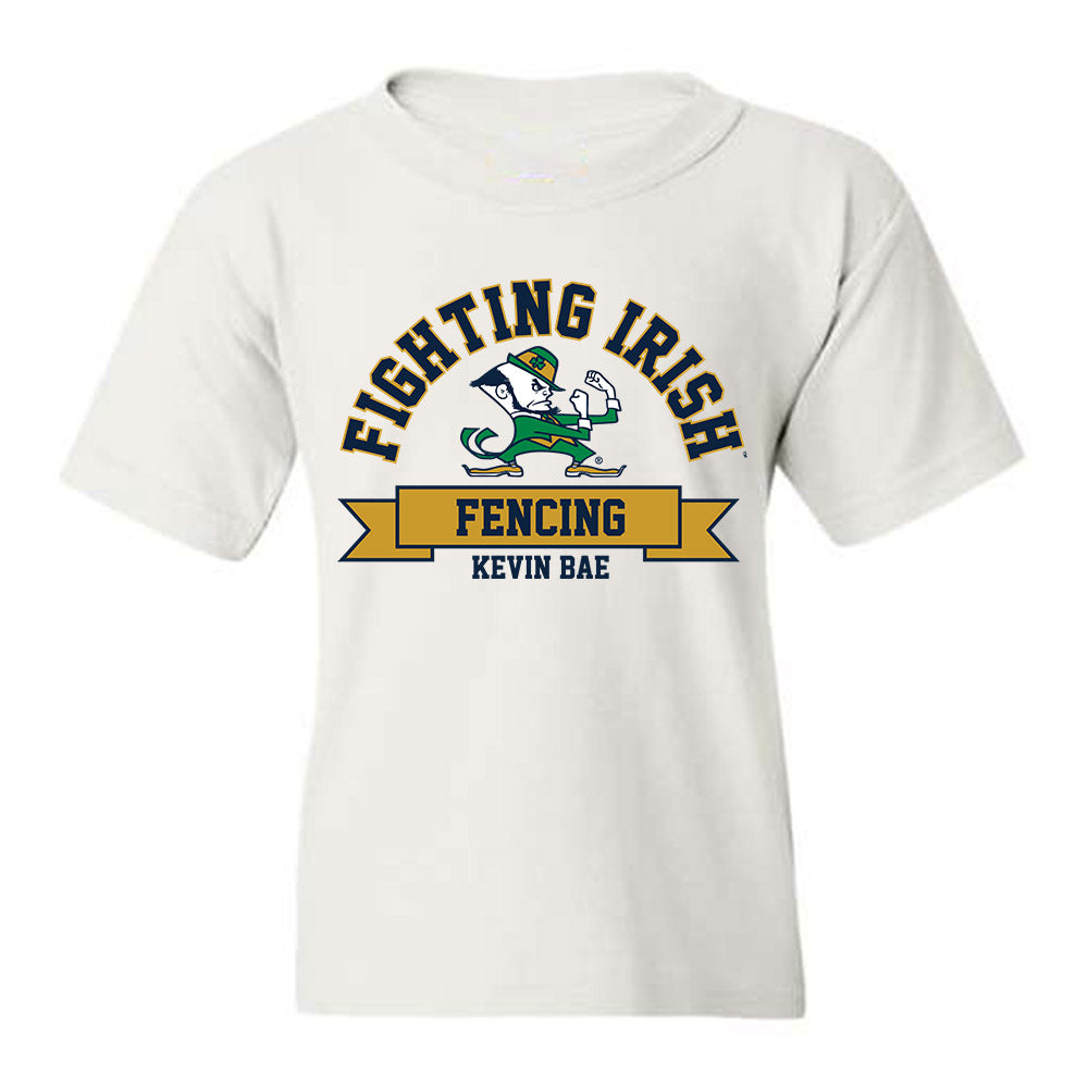Notre Dame - NCAA Men's Fencing : Kevin Bae - Classic Fashion Shersey Youth T-Shirt