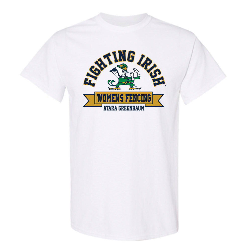 Notre Dame - NCAA Women's Fencing : Atara Greenbaum - Classic Fashion Shersey T-Shirt-0