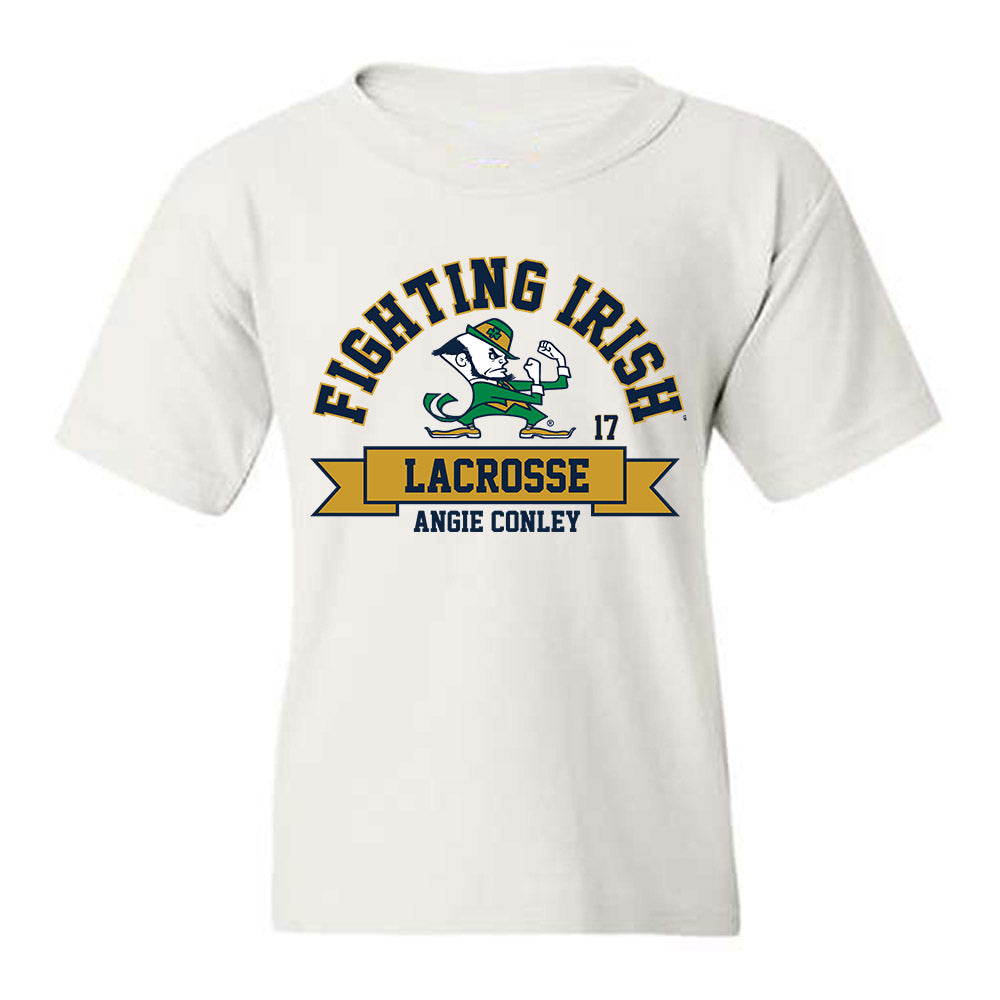 Notre Dame - NCAA Women's Lacrosse : Angie Conley - Classic Fashion Shersey Youth T-Shirt-0
