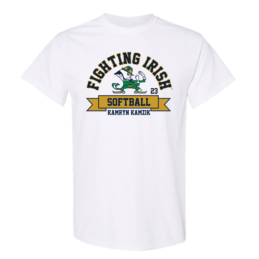 Notre Dame - NCAA Softball : Kamryn Kamzik - Classic Fashion Shersey T-Shirt-0