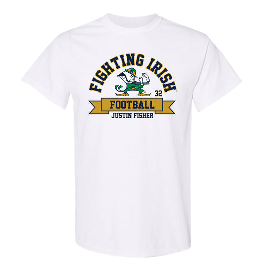 Notre Dame - NCAA Football : Justin Fisher - Classic Fashion Shersey T-Shirt-0