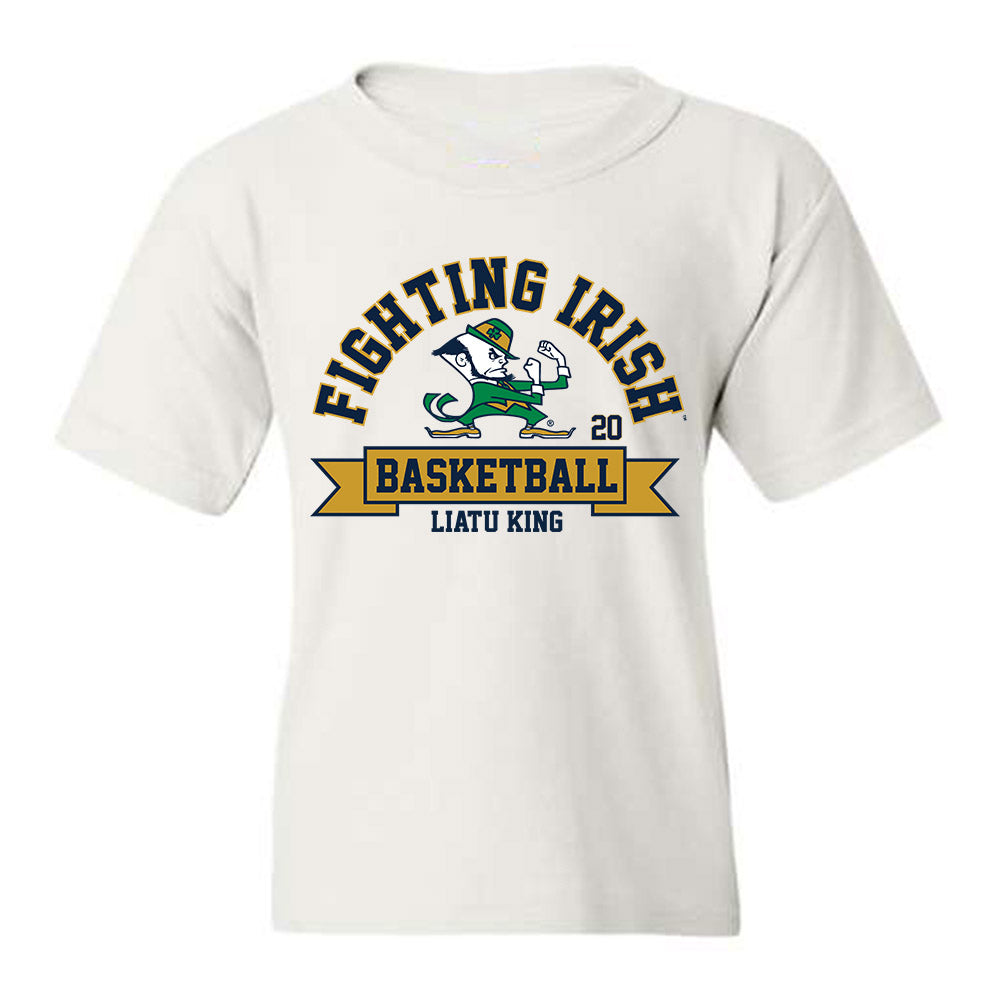 Notre Dame - NCAA Women's Basketball : Liatu King - Classic Fashion Shersey Youth T-Shirt