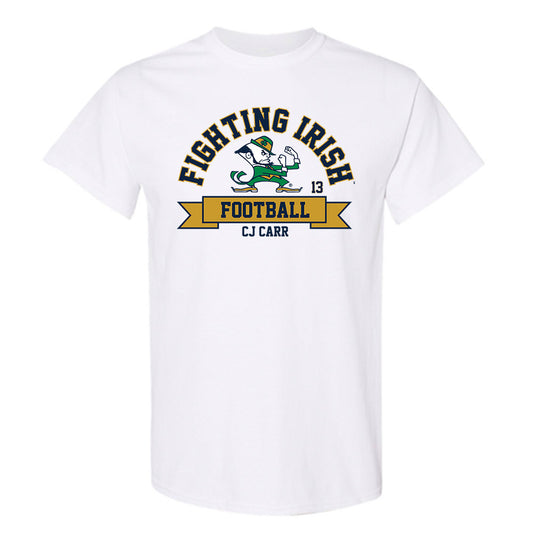 Notre Dame - NCAA Football : CJ Carr - Classic Fashion Shersey T-Shirt-0