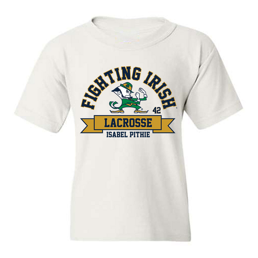 Notre Dame - NCAA Women's Lacrosse : Isabel Pithie - Classic Fashion Shersey Youth T-Shirt-0