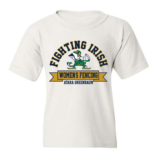 Notre Dame - NCAA Women's Fencing : Atara Greenbaum - Classic Fashion Shersey Youth T-Shirt-0