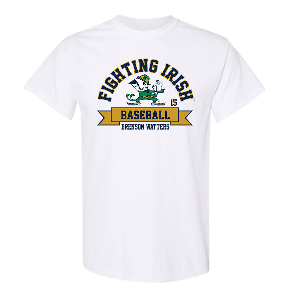 Notre Dame - NCAA Baseball : Brenson Watters - Classic Fashion Shersey T-Shirt